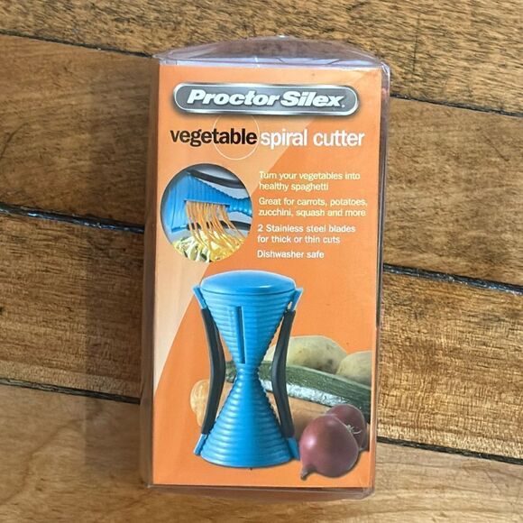 NIB Proctor Silex Handheld Vegetable Spiral Cutter Red - Picture 2 of 7